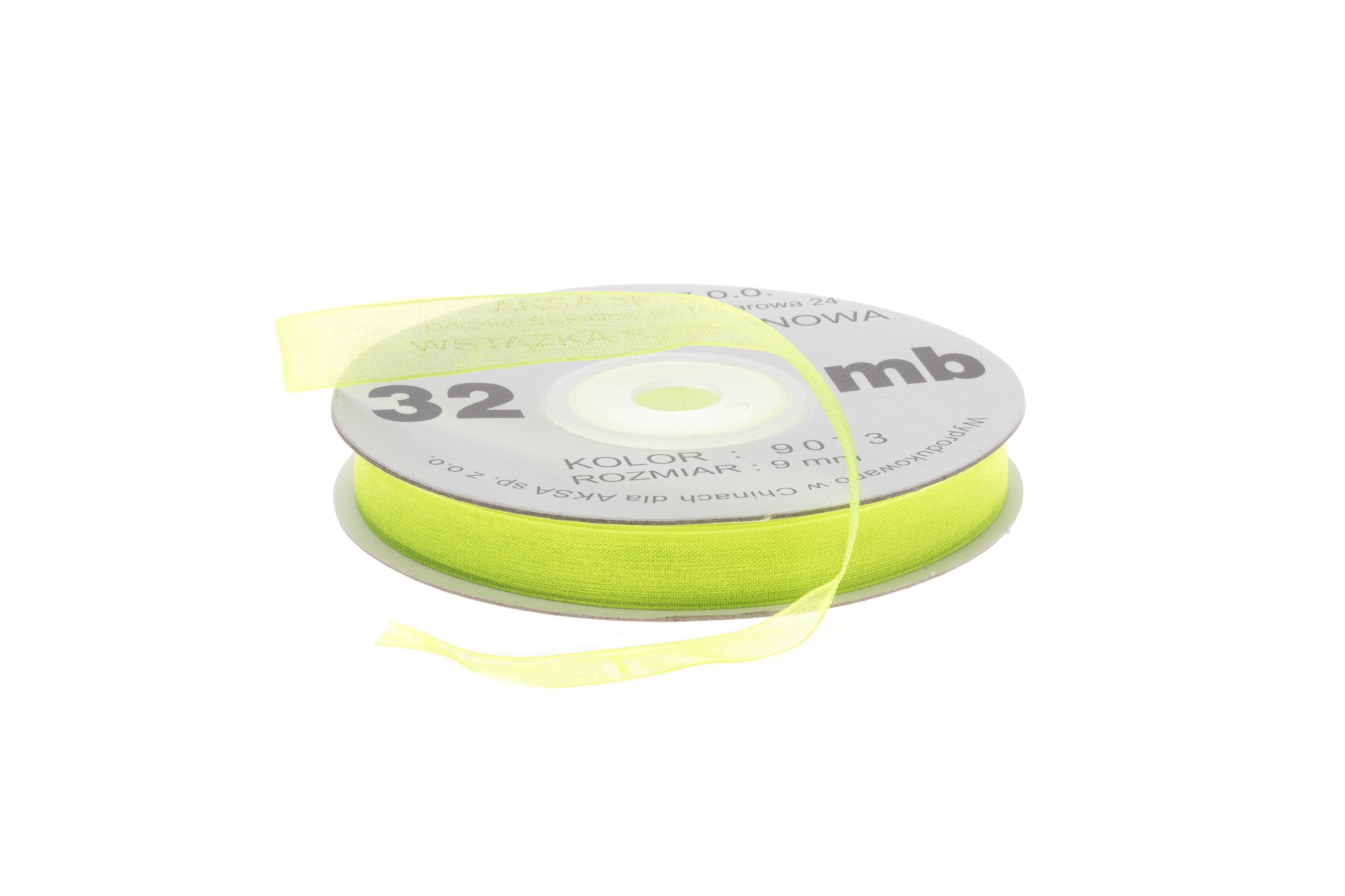 

Tasiemka Szyfonowa Limonka Wstążka 6mm 073