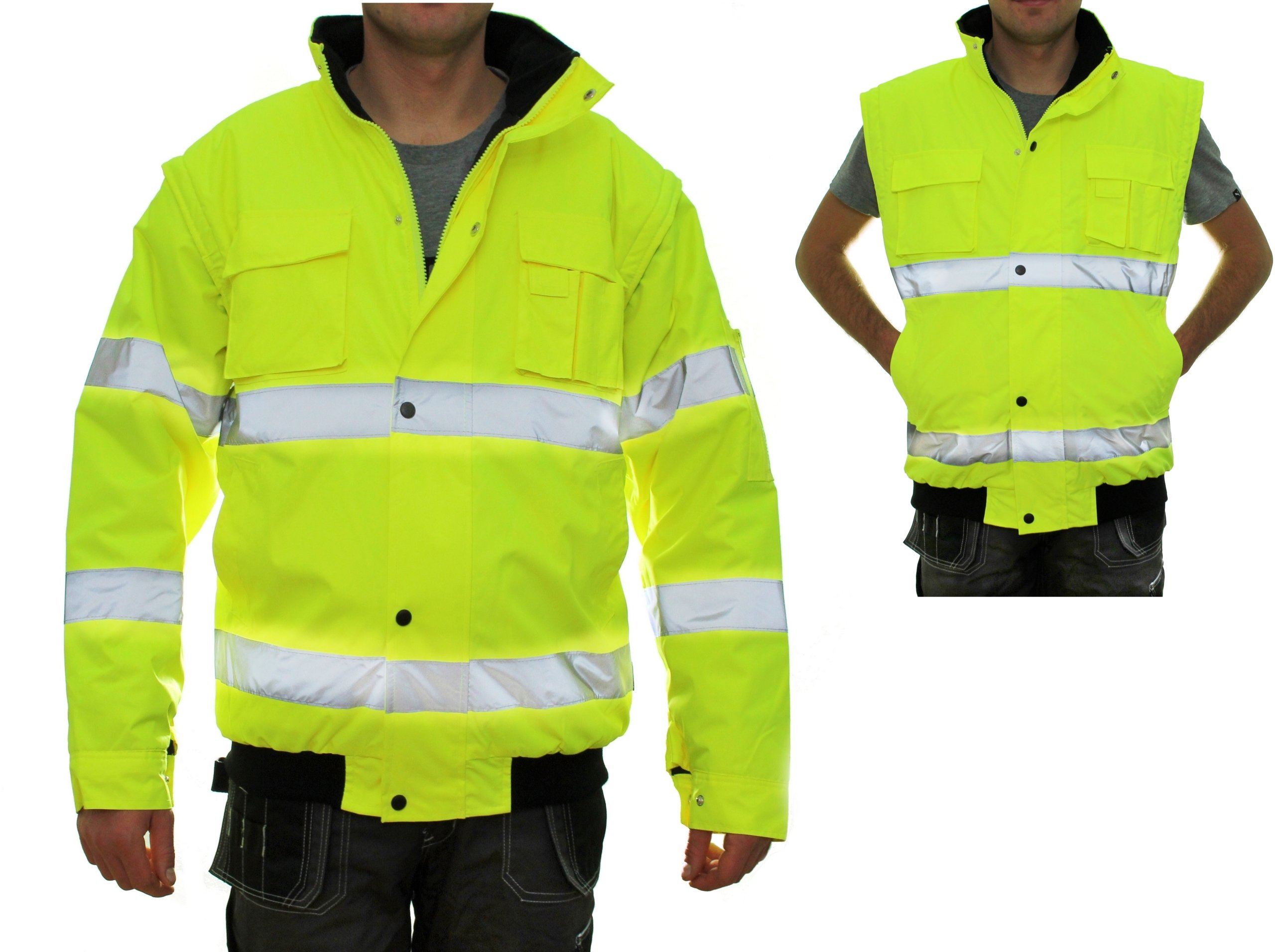 KURTKA ZIMOWA ROBOCZA OCIEPLANA r.XXXL ODBLASKOWA Kod producenta KURTKA FLASH SHORT YELLOW KAT.2