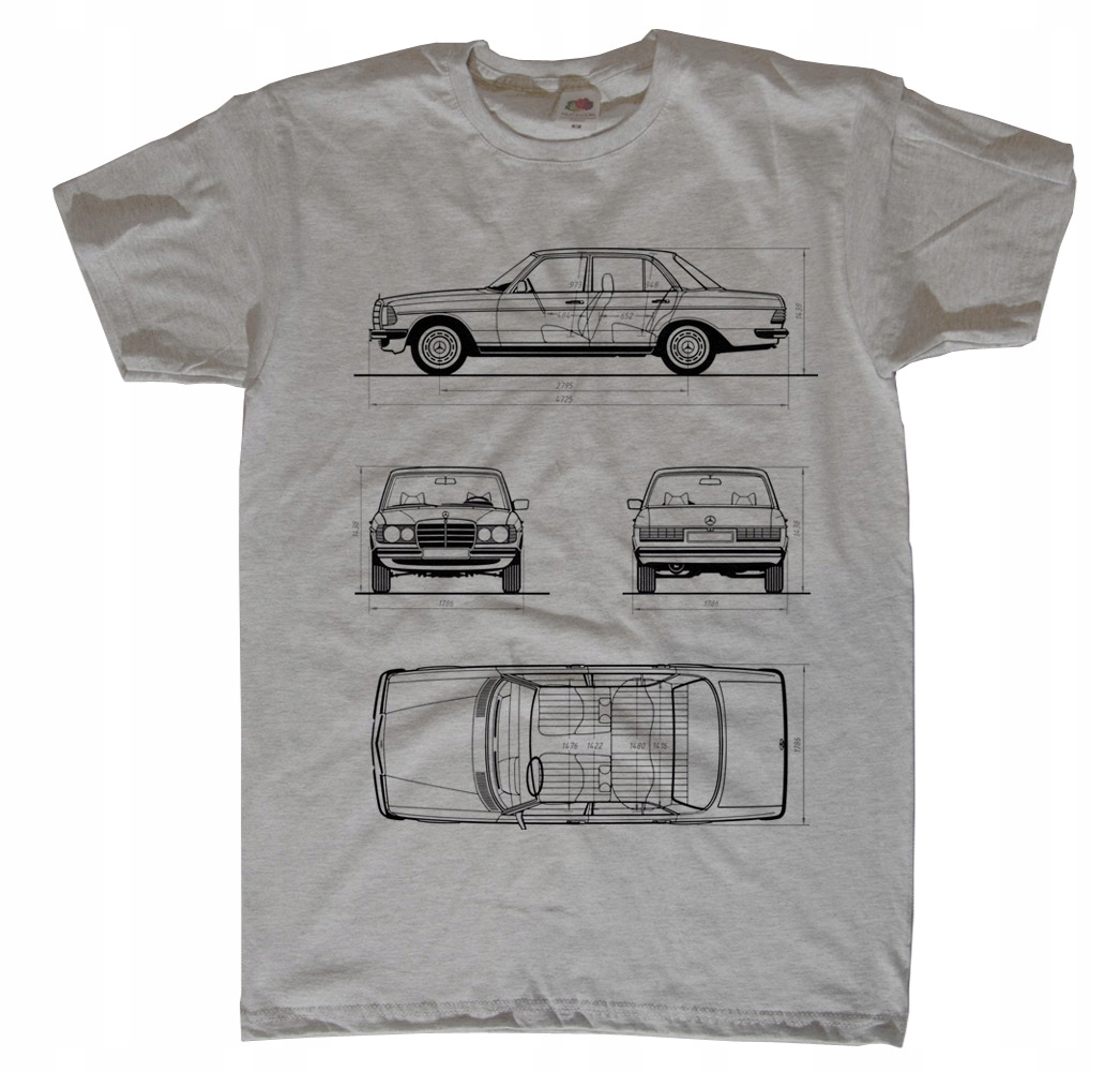 

Mercedes W123 Beczka koszulka z nadrukiem S-2XL