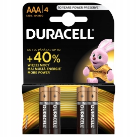 

4 x bateria alkaliczna Duracell LR3 Aaa R3