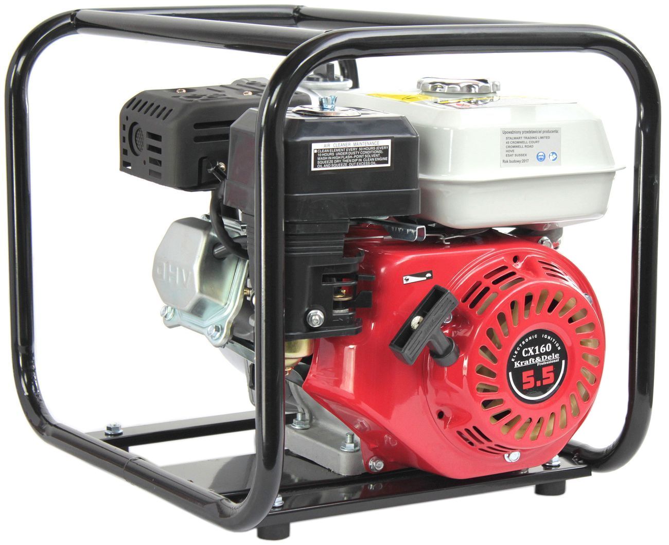 MOTOPOMPA CX160 POMPA SPALINOWA do wody 2+OSPRZĘT Rodzaj pompy powierzchniowa