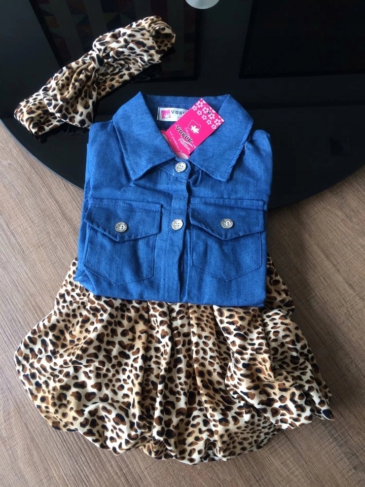 Koszula jeans panterka spódniczka opaska 80 86 92 Wiek dziecka 2 lata +