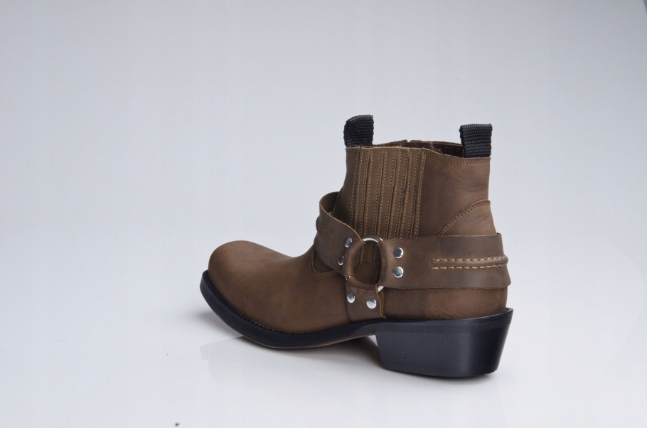 Kowbojki model K-608 Skóra NOWOŚĆ POLSKI PRODUCENT Długość wkładki 28.5 cm