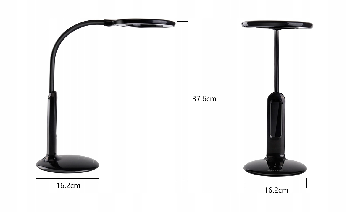 NOWOCZESNA LAMPKA BIURKOWA LED 7W Z WYŚWIETLACZEM Zasilanie sieciowe