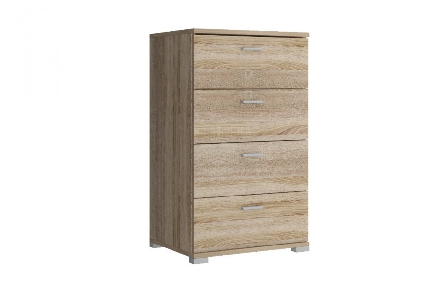 

komoda dąb sonoma 50 cm 4 szuflady solidna