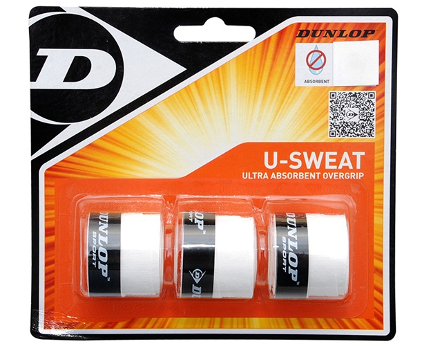 

Owijki Zewnętrzne Tenisowe Dunlop U-sweat Wht 3SZT