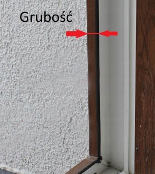 Moskitiera na okno w ramce gotowa złożona Wysokość maksymalna 200 cm