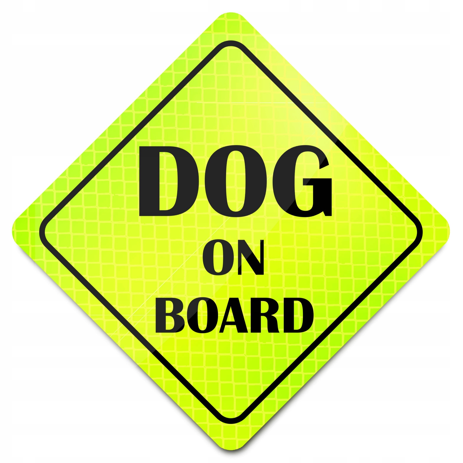 

Dog On Board Odblask Auto Naklejka Duża Widoczność