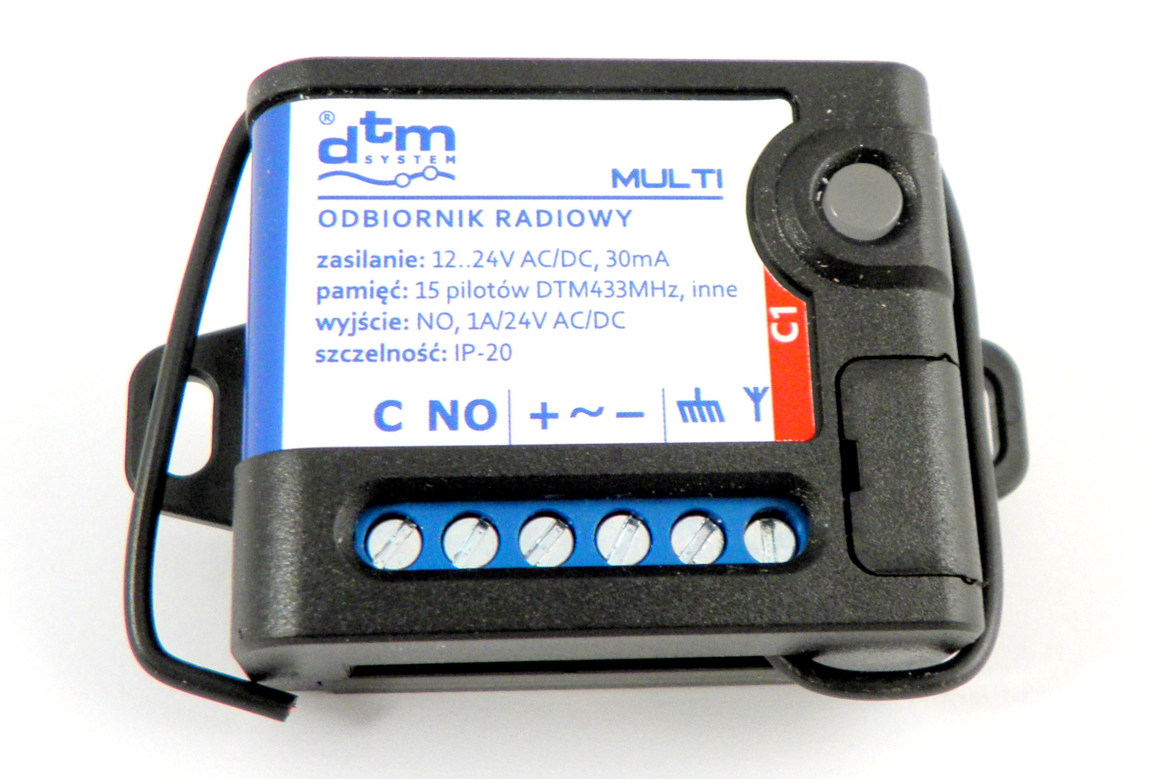 

Odbiornik Dtm Nano 1 kanałowy radio do 150 pilotów