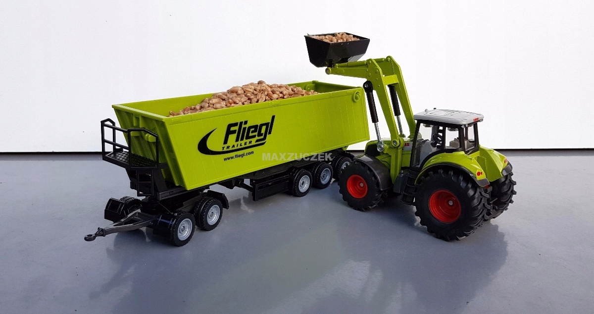 Siku Fendt 1050 Vario Tractor met voorlader groen/zwart beweegbare