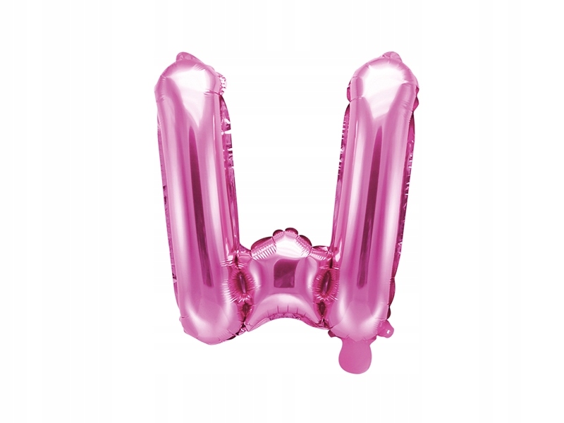 

Balon foliowy Litera W 35cm, ciemno różowy