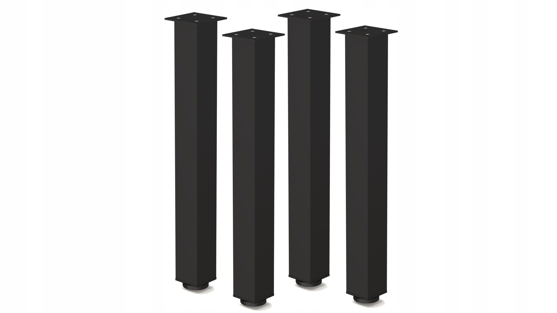 

4 Szt Alu Nogi Do Stołu Blatu 60x60x820 mm Czarne