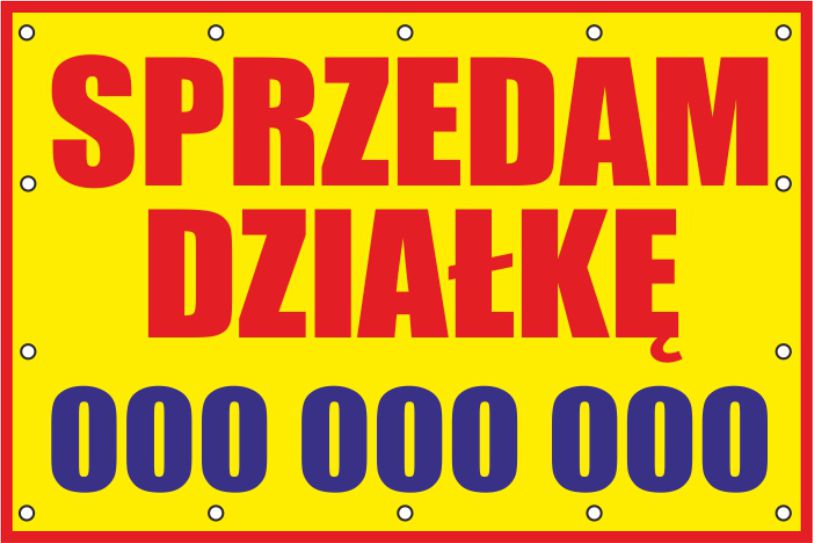 Baner Reklamowy 2x1 m Banery Reklamowe Reklama Sprzedaż Choinek Choinki Oczkowanie co 50 cm