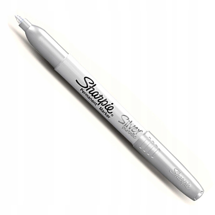 SHARPIE marker pisak FINE Silver Metallic серебристый