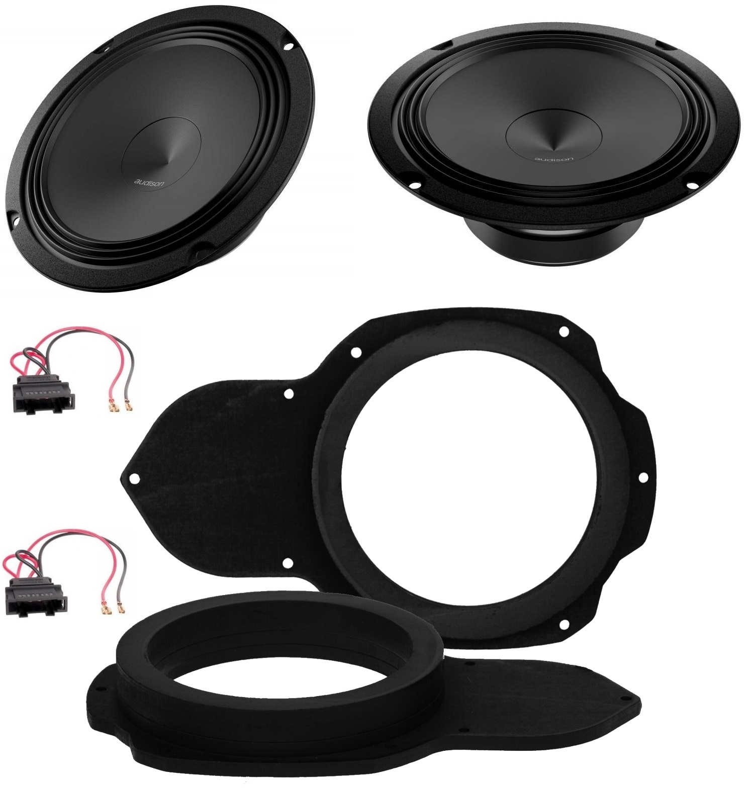 Audison Ap 6.5 Reproduktory Predná vzdialenosť Mdf Vw Passat B6 CC 165 mm 16,5 cm