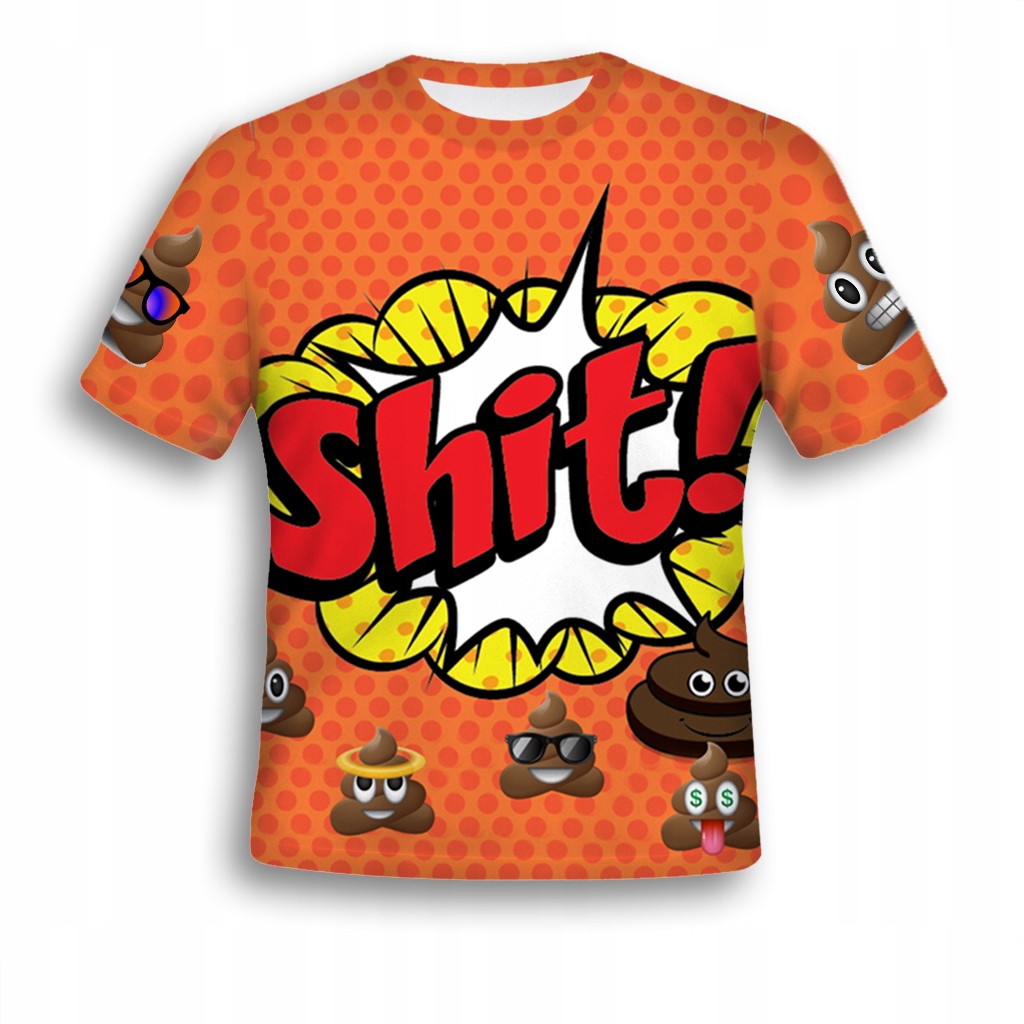 

Koszulka Fullprint Shit XL Oldshool 3D