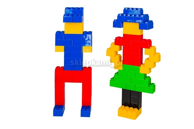 KLOCKI GIGANT OGROMNE CEGŁY 141 ELEMENTÓW POLSKIE Marka inna