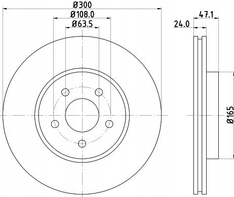 TARCZE KLOCKI PRZOD FORD MONDEO MK3 III 2000 07 Discs type Ventilated