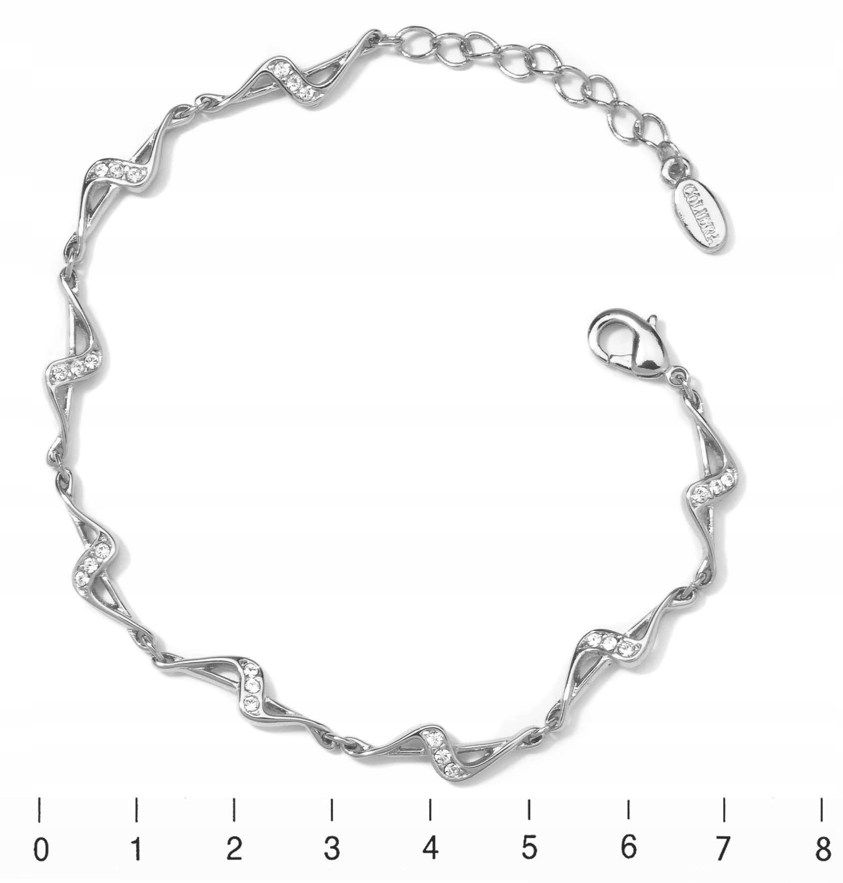 Stříbrný Jemný Náramek S Krystaly, Jemná Colibra