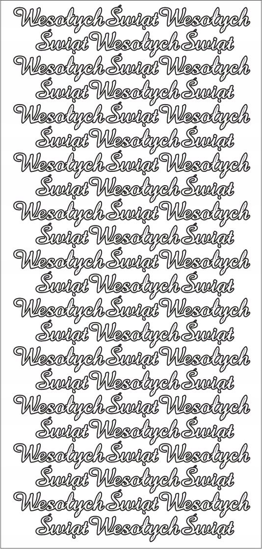 STICKERSY NAKLEJKI WESOŁYCH ŚWIĄT nr JO-246 Liczba sztuk 1 szt.