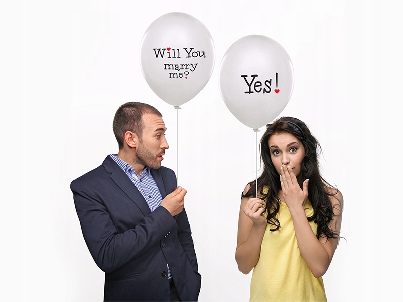 

Balony 30cm Will You Marry ślub wesele Yes