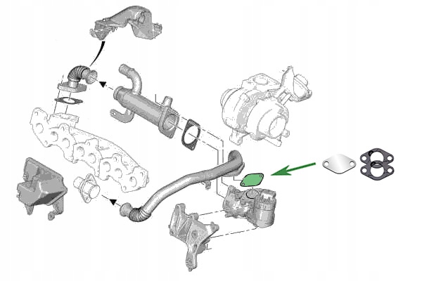  Заглушка EGR PEUGEOT CITROEN FORD 2.0 HDi TDCi виробник Крефт