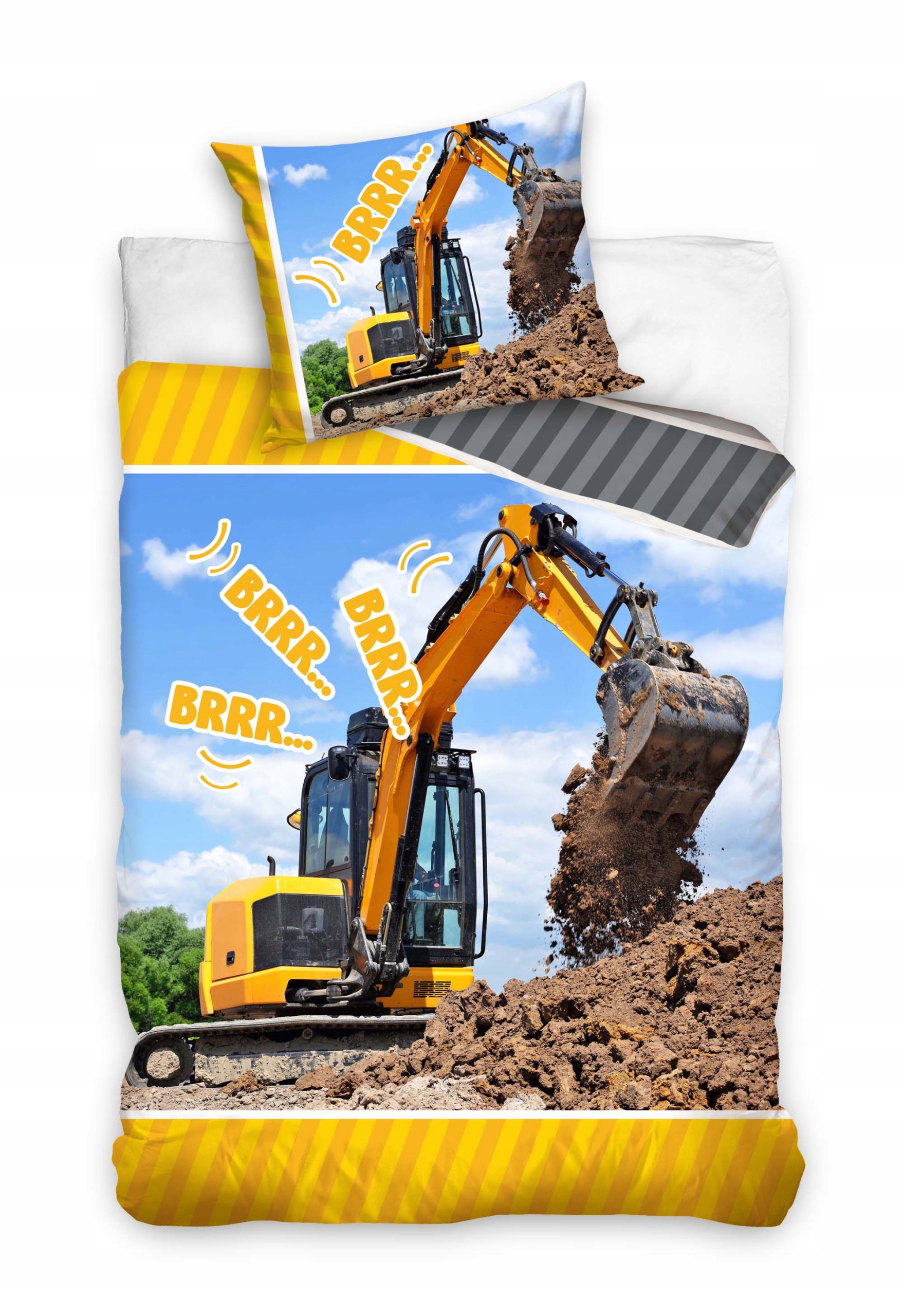 POŚCIEL TRAKTOR KOPARKA WYWROTKA BAWEŁNA 140x200 Kod producenta 08425