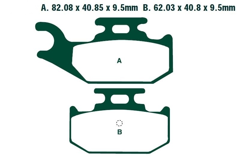 428 - ЗАДНИЕ КОЛОДКИ YAMAHA YXR 66 YFM 700 RAPTOR YEAR 06-12