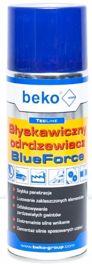 

Błyskawiczny Odrdzewiacz Blueforce Beko 400ML
