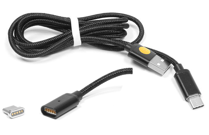 

Kabel 1,2m Usb-c Typ-C Usb-c oplot magnetyczny blk
