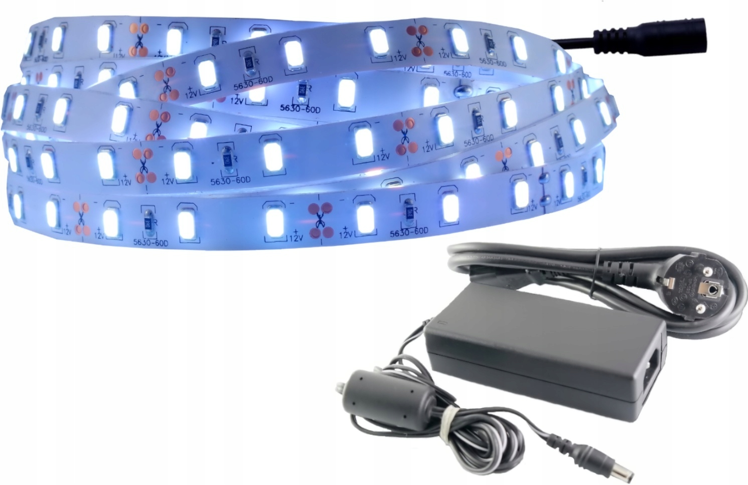 Set Led pásek 300D 5630 silný, bílý, studený 4 m