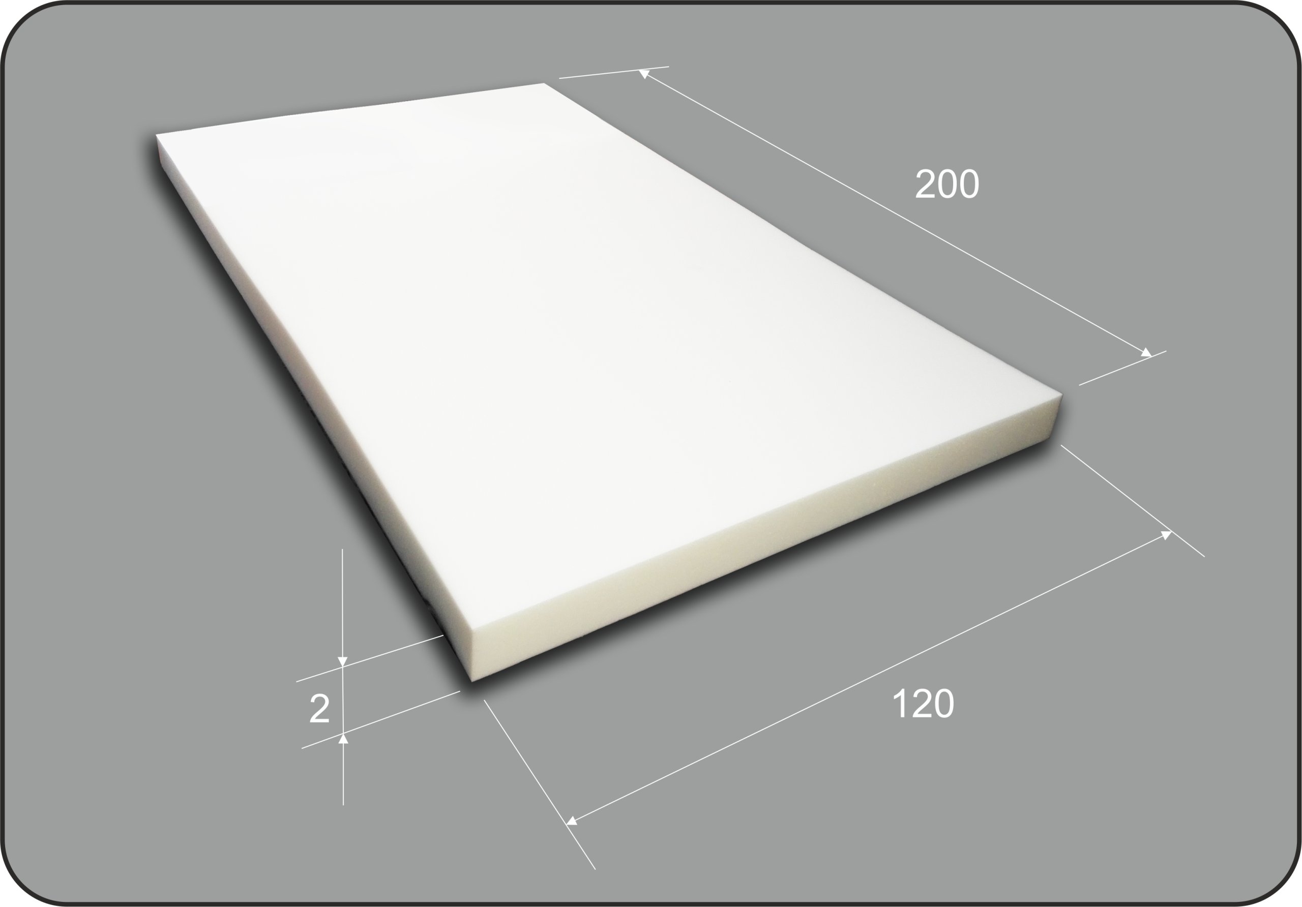 PIANKA TAPICERSKA MEBLOWA GĄBKA T18 200X120X2CM PR Marka Iberis