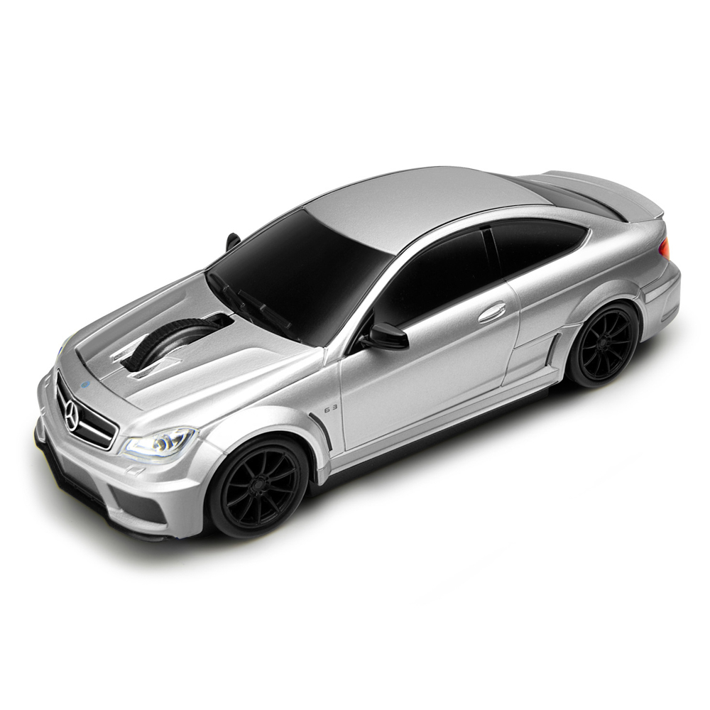 Mercedes C63 AMG srebrny samochód mysz Autodrive Interfejs USB USB (Radio 2.4 GHz)