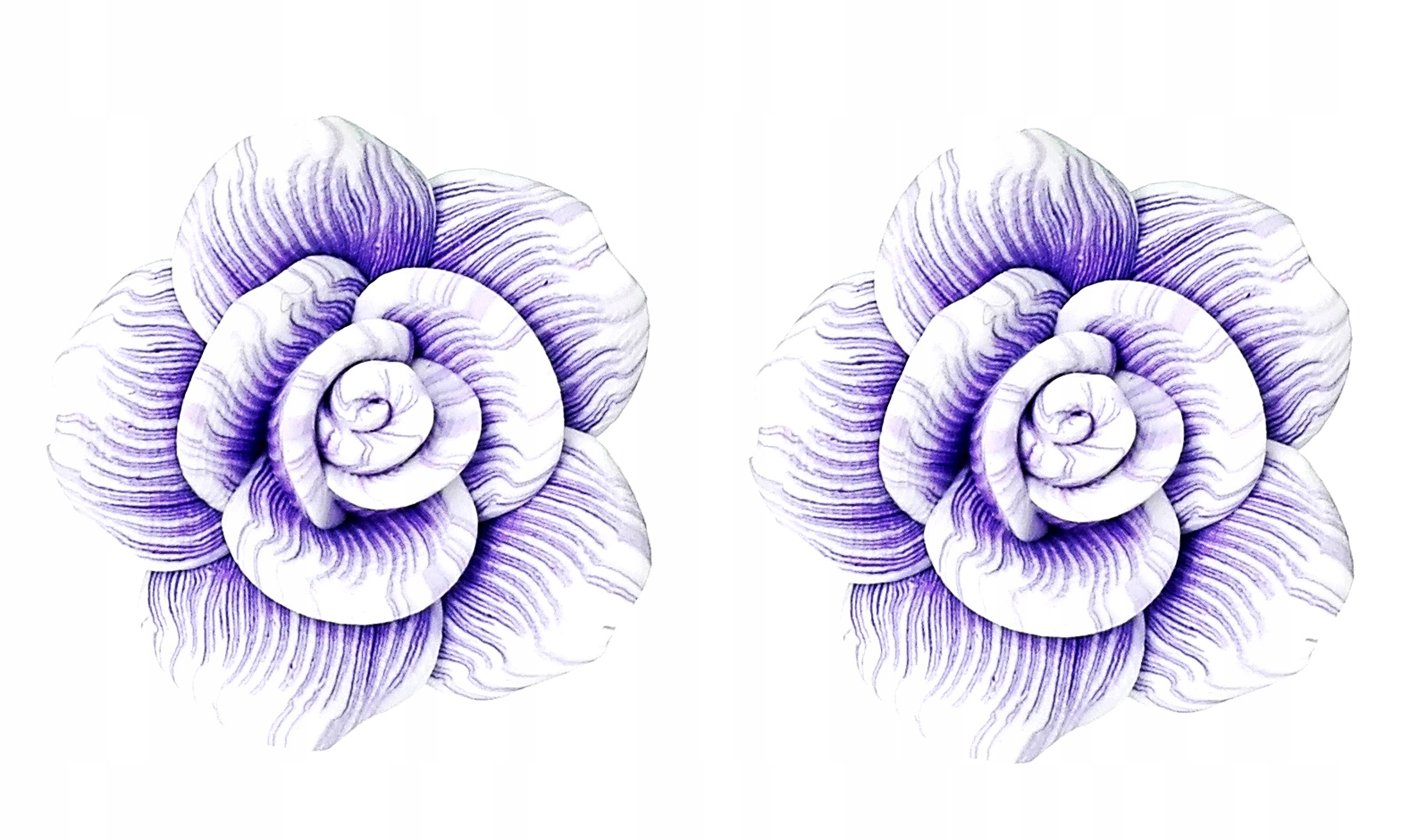 

Kolczyki kwiaty róże róża roses fioletowe kwiaty