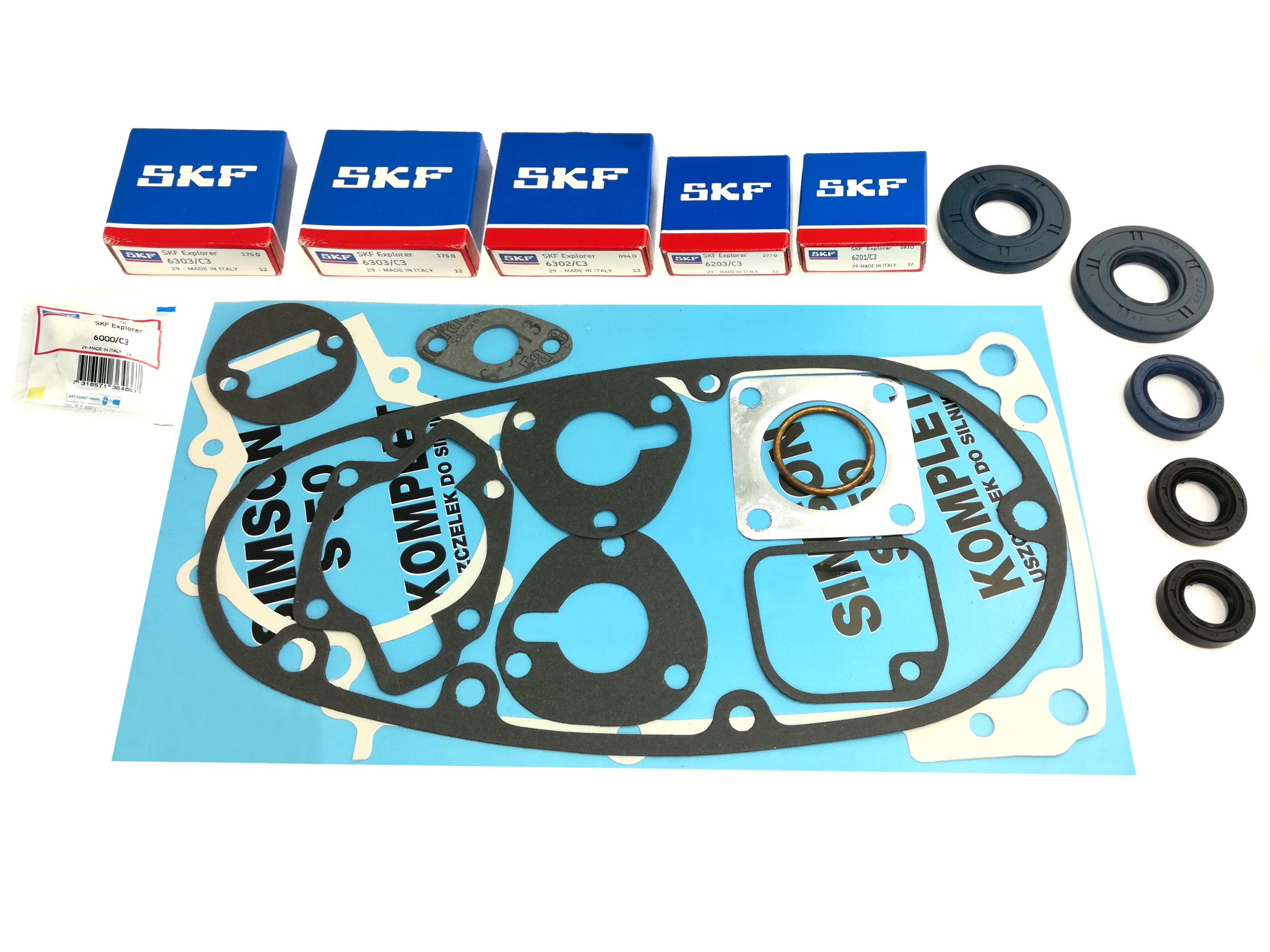 

Łożyska Uszczelki Silnik Skf Simson S50 KR51