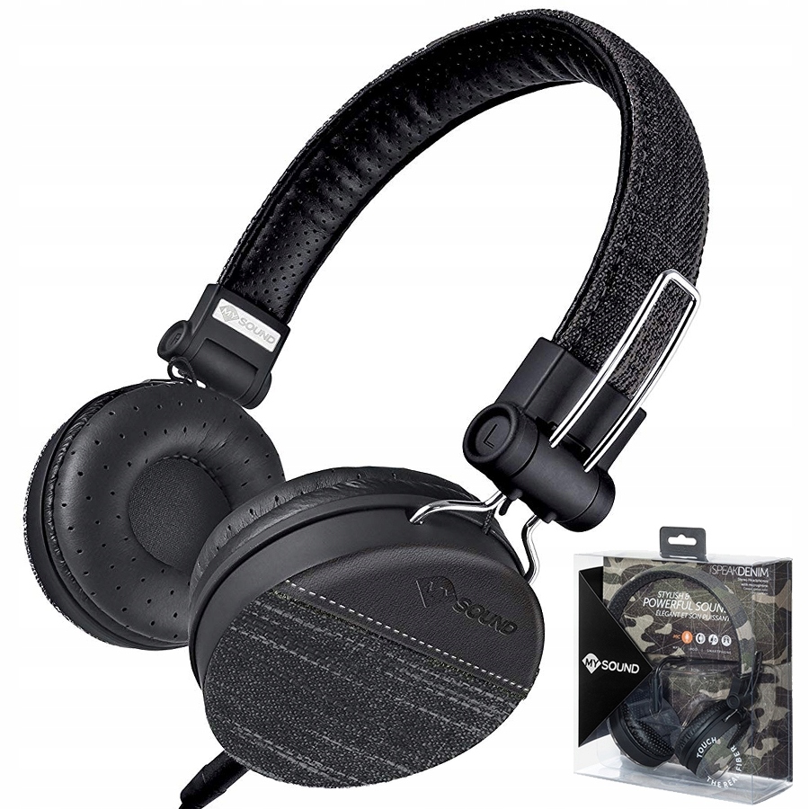 

Słuchawki Nauszne Z Mikrofonem Mysound Speak Denim