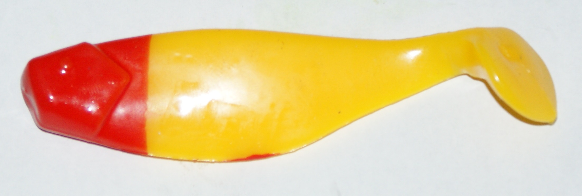Manns Ripper 80mm Żółty z czerwonym łbem