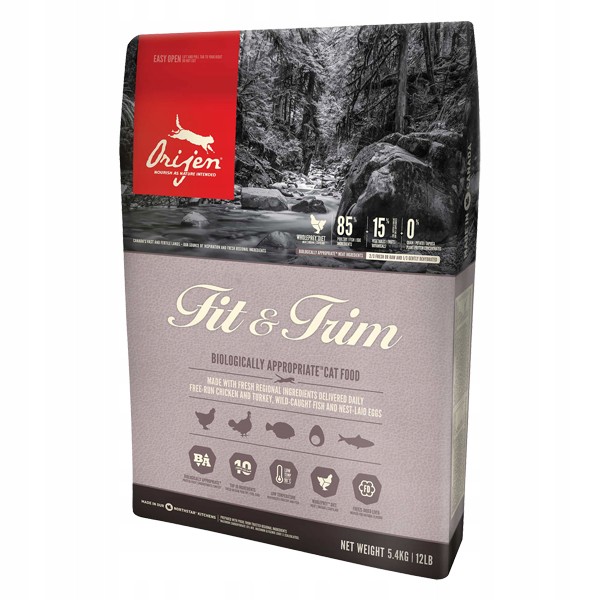 Sucha karma dla kota Orijen, bez zbóż, 1,8 kg, mieszanka smaków