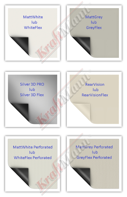 EKRAN DO PROJEKTORA 205x115 16/9 GreyHD +PAS+RAMKI Model M.S. 92 16/9 MG