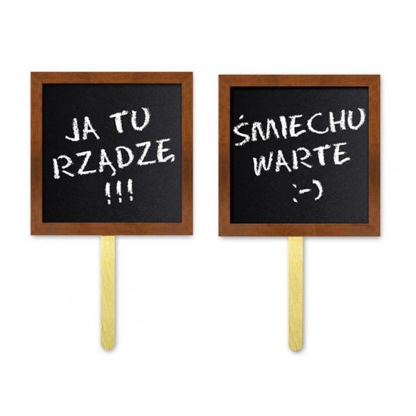 

Zabawne karteczki tabliczki do zdjęć Ślub Wesele