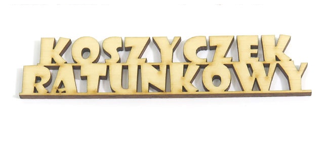 

Decoupage Dekor Napis 'Koszyczek ratunkowy' KK63