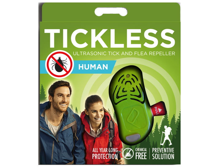Odpuzovač klíšťat Tickless pro lidi Zelený