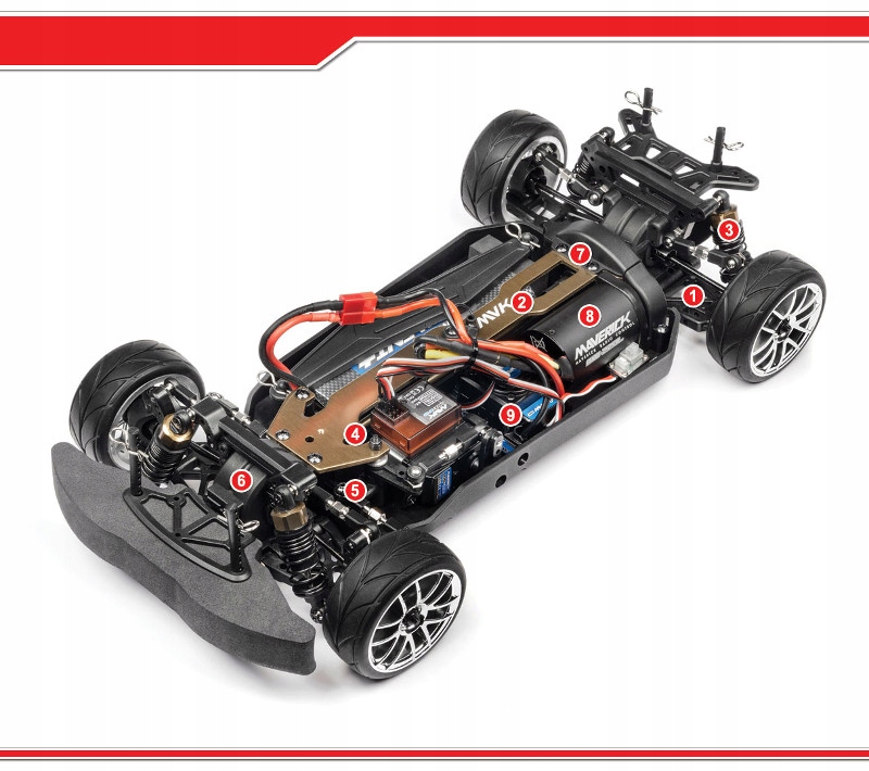 Szybkie auto sterowane MAVERICK Strada RED TC 80km Marka Maverick