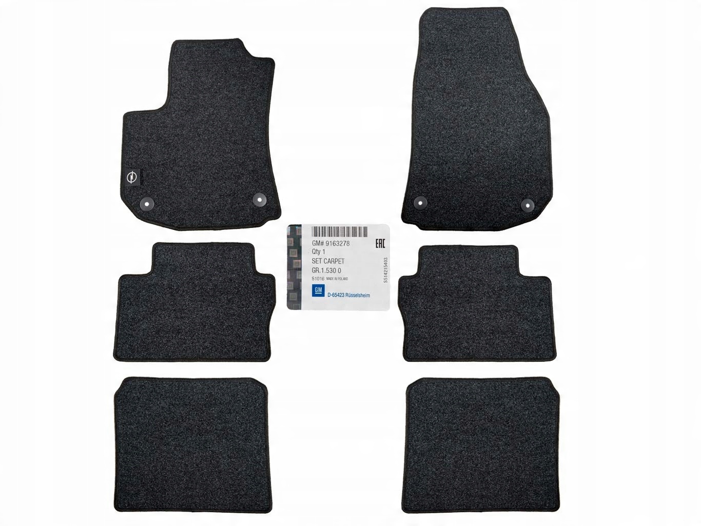 

Komplet Dywaników Welurowych Gm Opel Zafira B