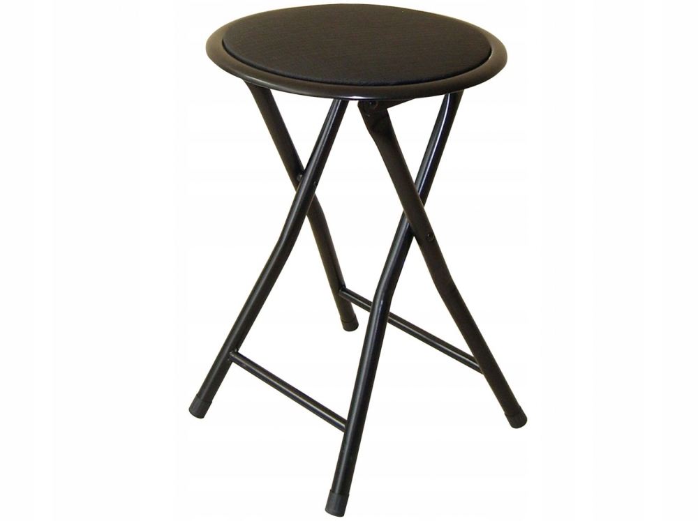 

47752 Patio Taboret Składany Czarny 30 CM
