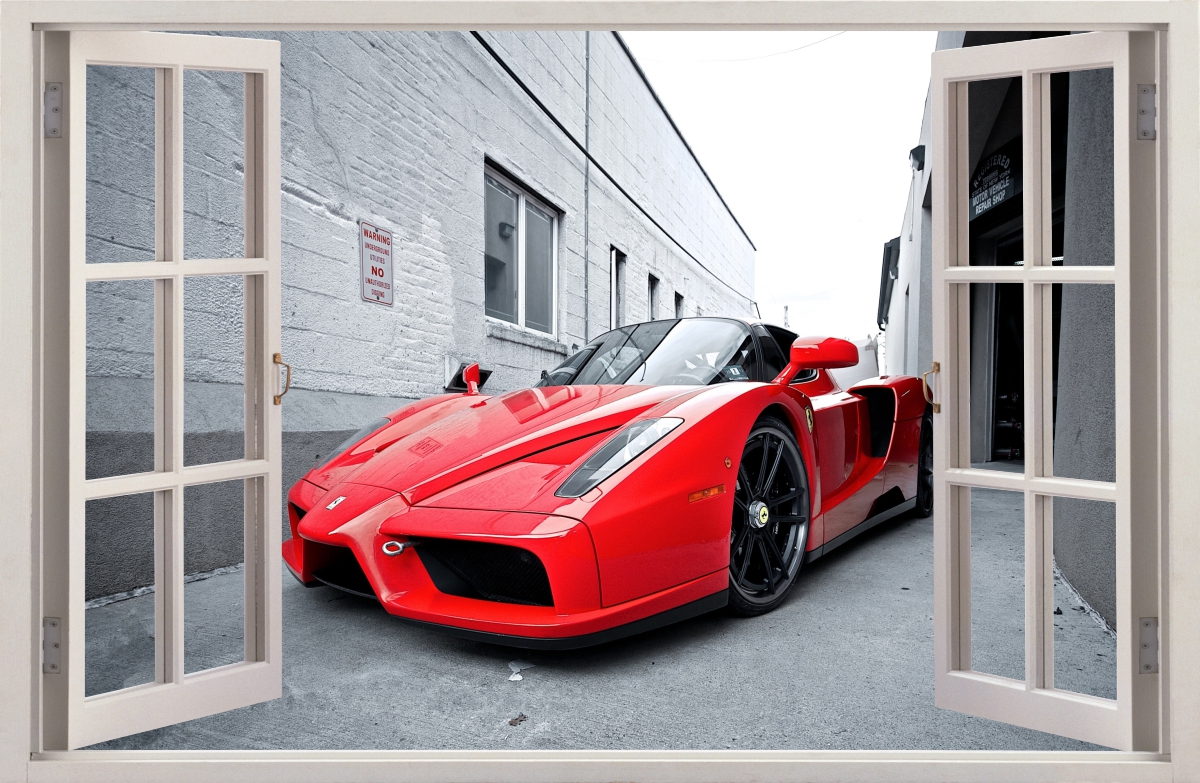 

Naklejki Na Ścianę Okno Ferrari 26 100x65 cm