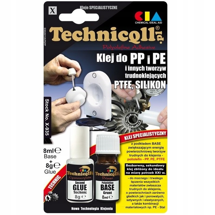 

Technicqll Klej Do Pp,pe,ptfe 8G+8ML X-935