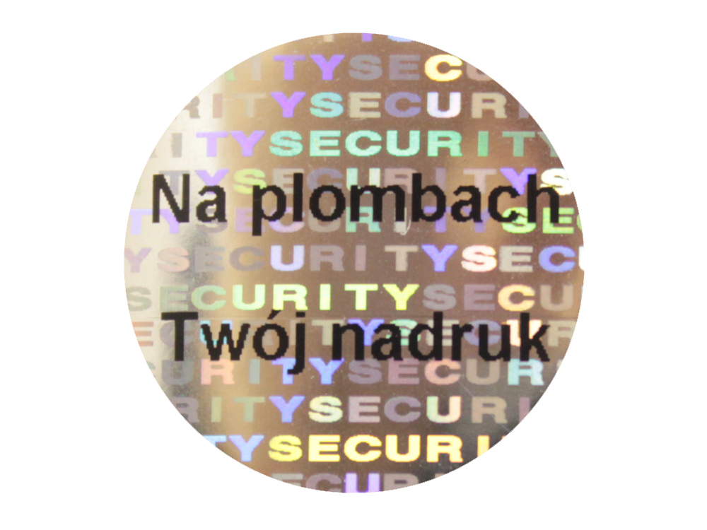 PLOMBY GWARANCYJNE STICKERY FI20mm HOLOGRAM 1000SZT Producent Eplomby.pl