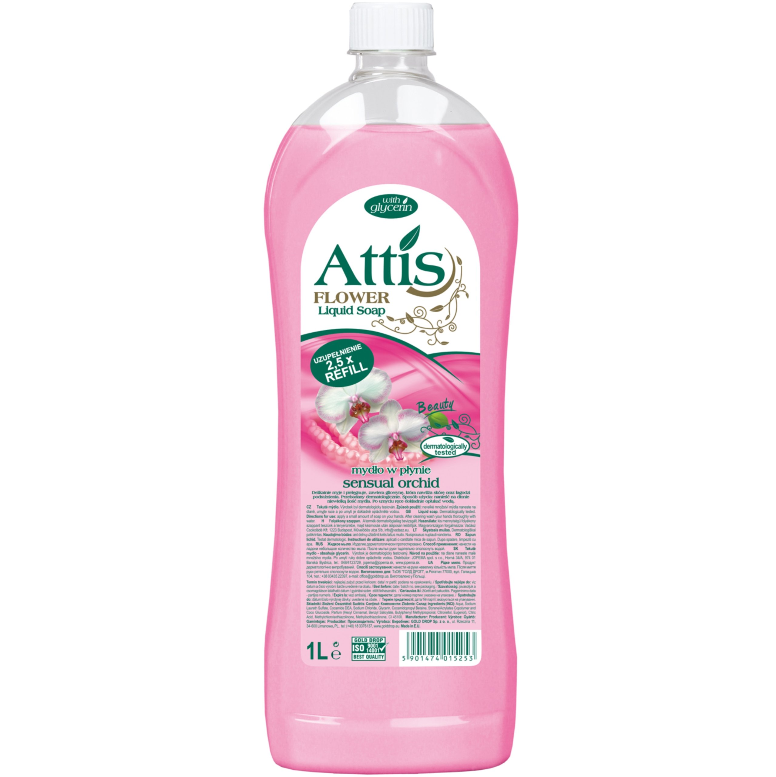 

Mydło w płynie Attis Sensual Orchidea zapas 1l
