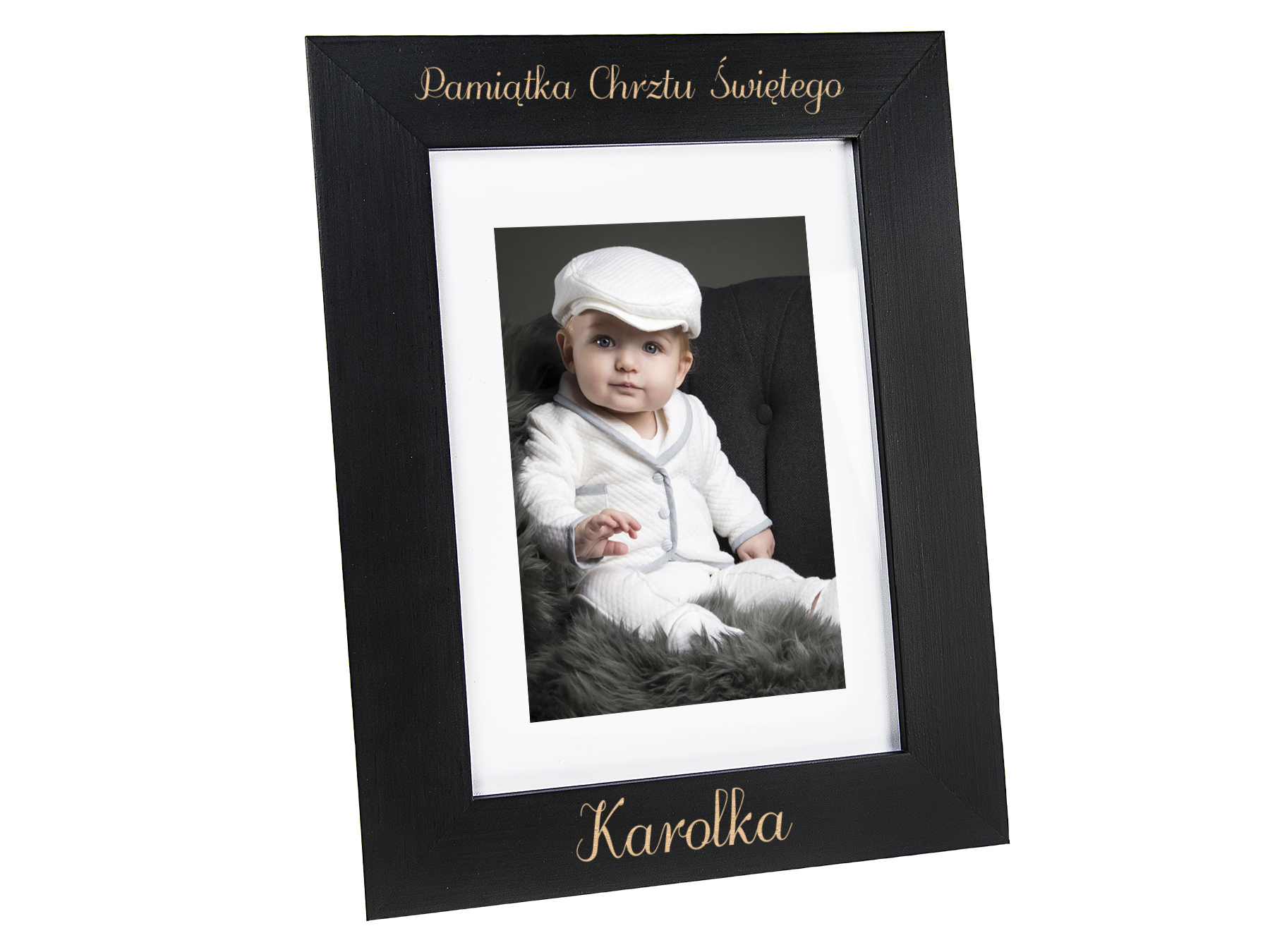 

Ramka Na Zdjęcie Na Chrzest Grawer Z Imieniem